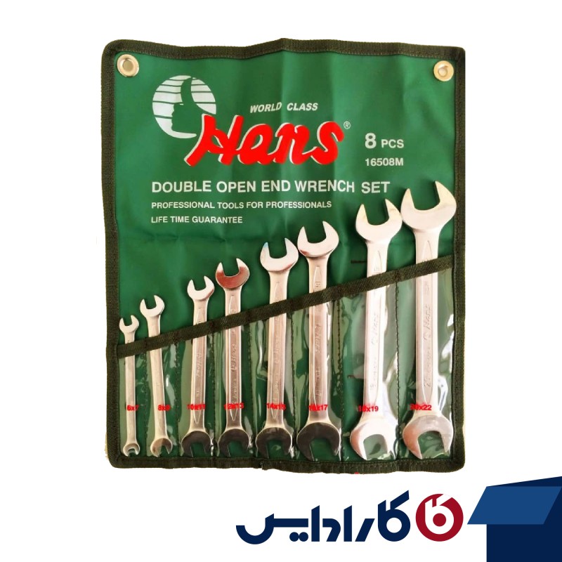 آچار دوسرتخت 8عددی 22 - 6 هنس مدل 16508M